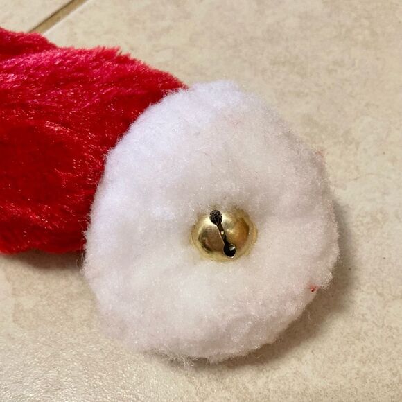 DOOR DRAFT STOPPER Santa Suit Red White with Gold Bells 36 x 3 inches - Picture 2 of 4